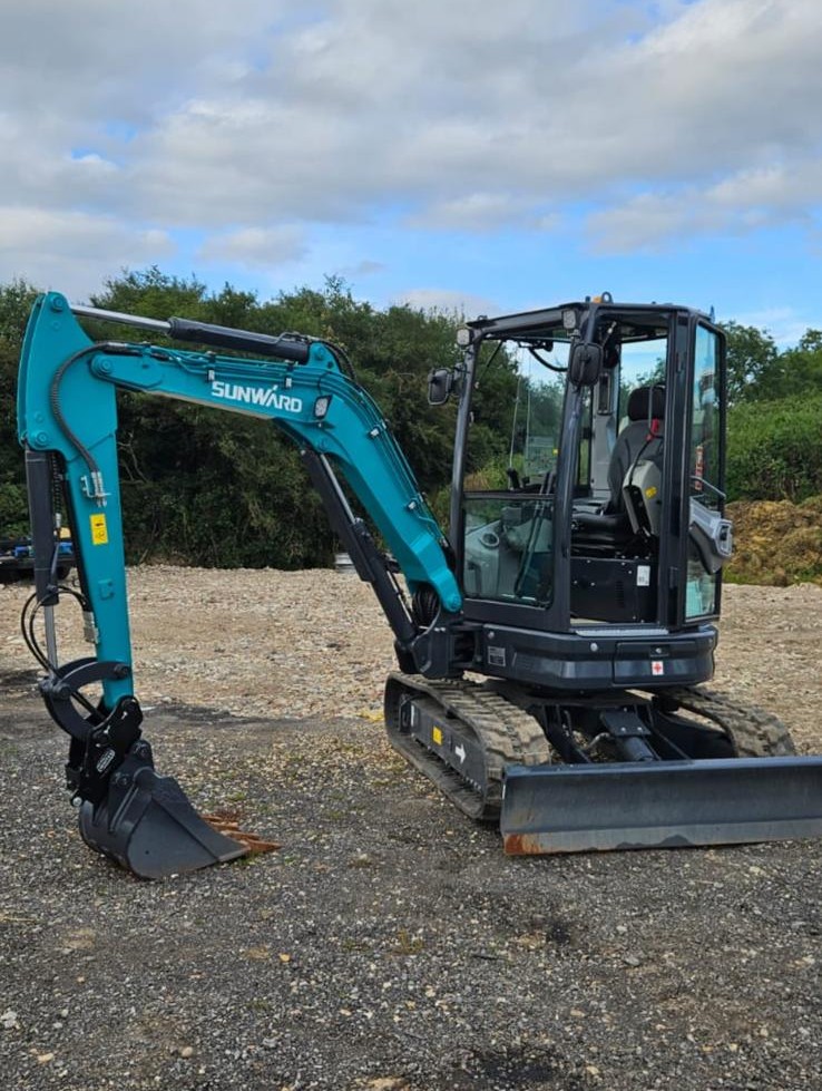 Digger hire with operator by JB Outdoor Services in Somerset