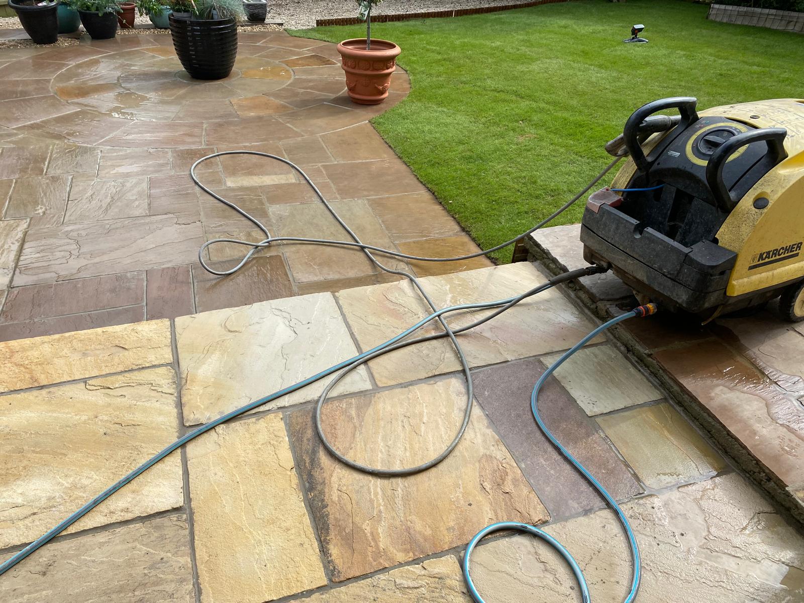 Patios project in Somerset by JB Outdoor Services
