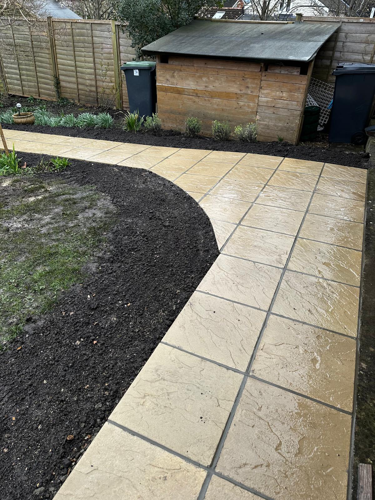 Patios project in Somerset by JB Outdoor Services