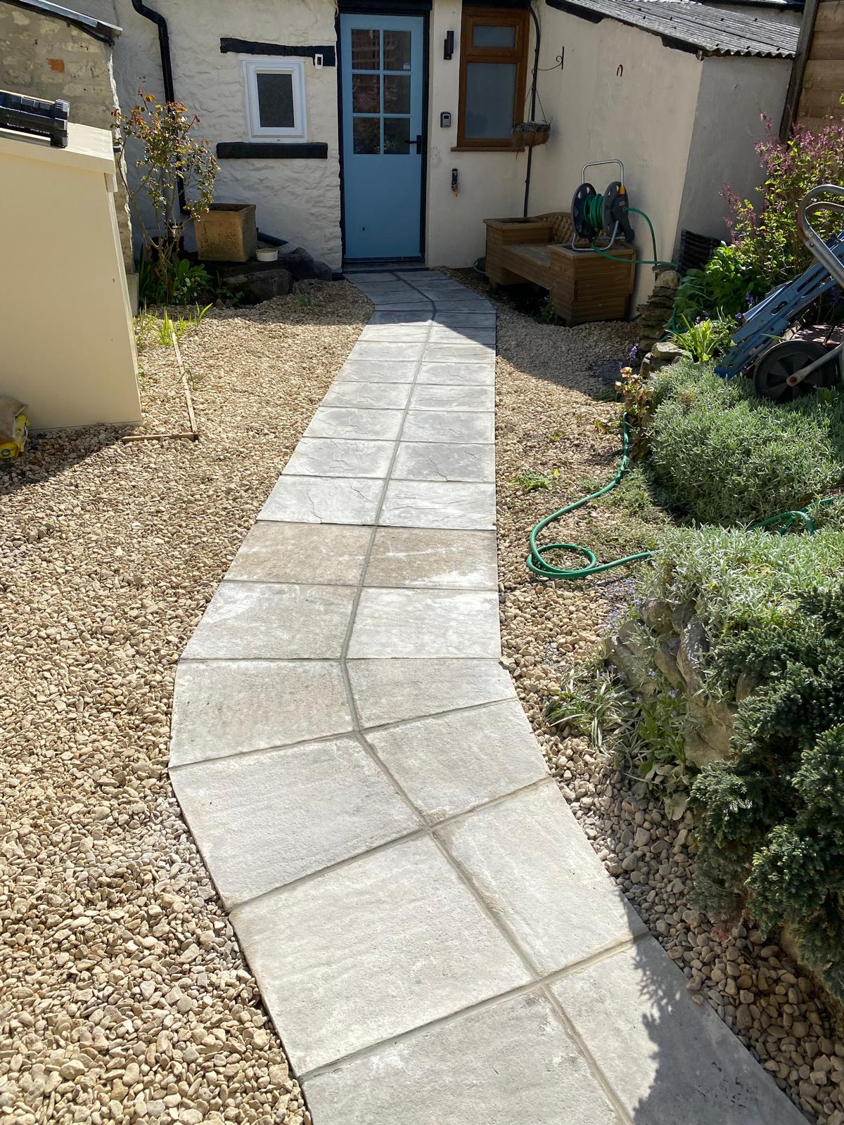 Patios project in Somerset by JB Outdoor Services
