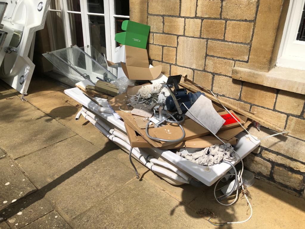 Site clearance work by JB Outdoor Services in Wincanton